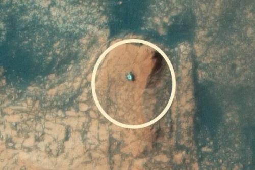 انتشار نخستین عكس هوایی از كوهنوردی مریخ نورد كنجكاوی