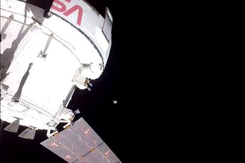 ویدئویی که کپسول اوریون از ماه ثبت کرده است